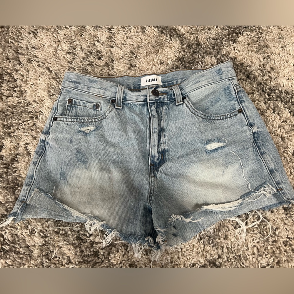 Women’s Pistola Jean Shorts - Light Blue Size 28